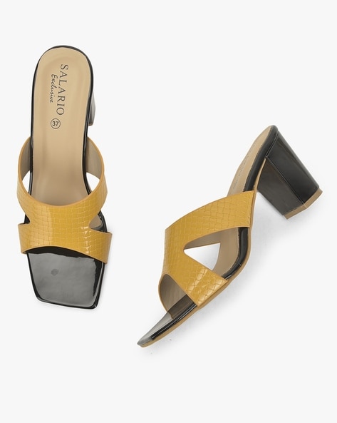 Mustard discount colour sandals