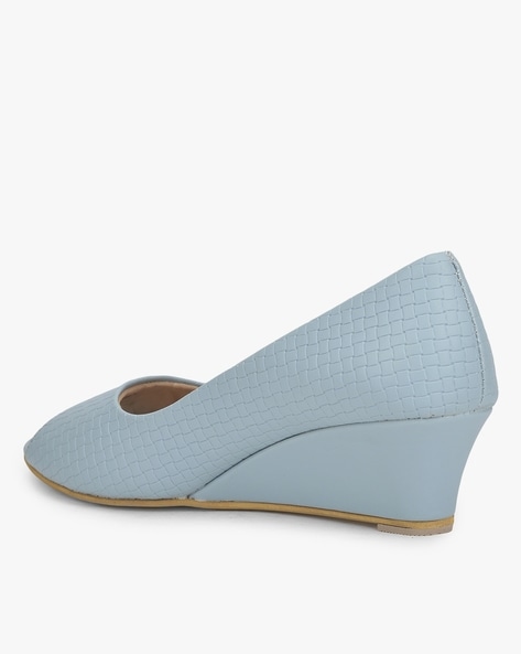 Light blue best sale wedge heels