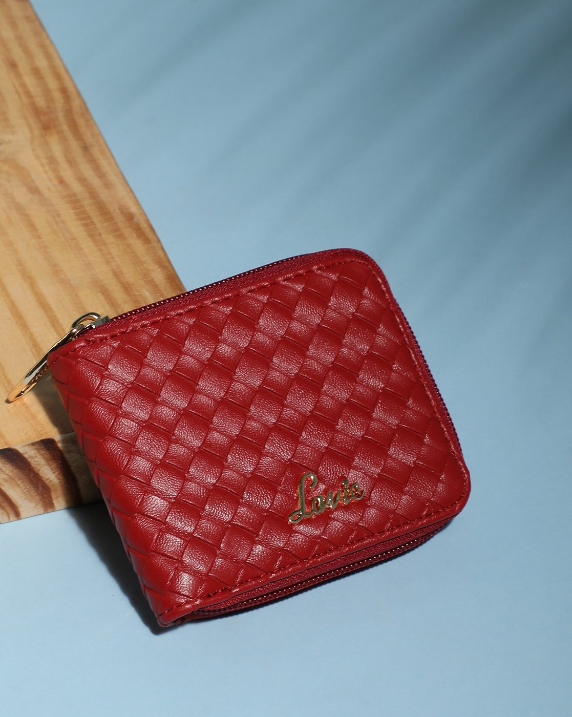 Folding Wallet - Red Metallic – Kim White Bags/Belts