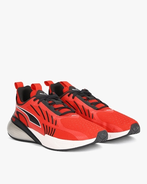 Buy PUMA Red Textile Regular Lace Up Mens Sport Shoes