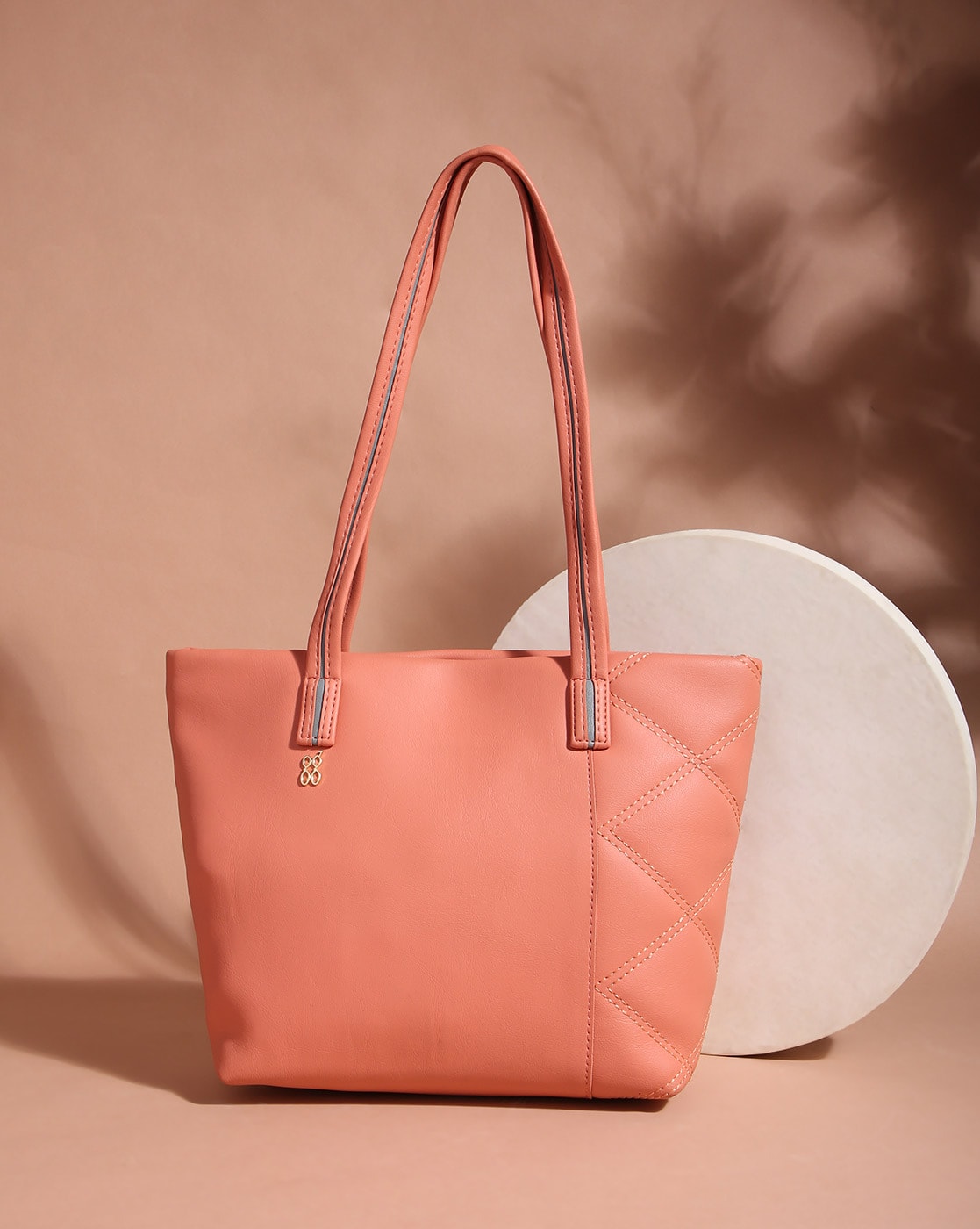 Baggit Tadow Peach Large Hobo Handbag: Buy Baggit Tadow Peach