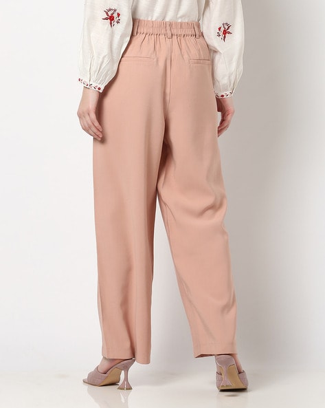 Buy Pink Trousers & Pants for Women by MISS PLAYERS Online