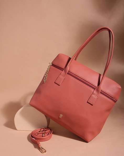 Baggit pink solid hot sale shoulder bag