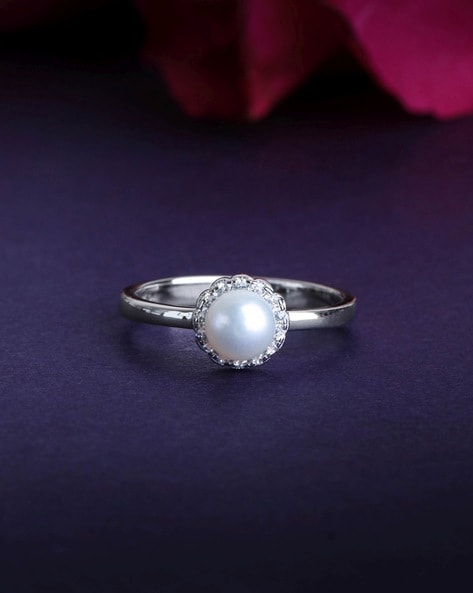 Natural Stone South Sea pearl Silver Ring Original & Lab Certified Stone  Ring For Men & Women at Rs 4499/piece in Delhi