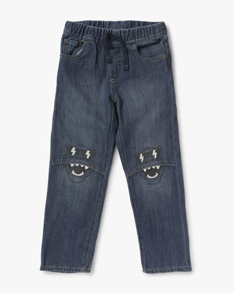 Medium Washed Slim Fit Dino Jeans