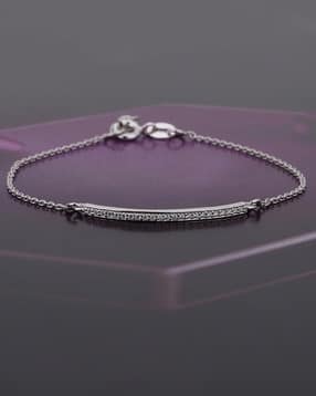 vanbelle 925 Sterling Silver CZ Stone-Studded Link Bracelet VANB307-picture-13