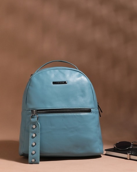 Caprese blue solid online handheld bag