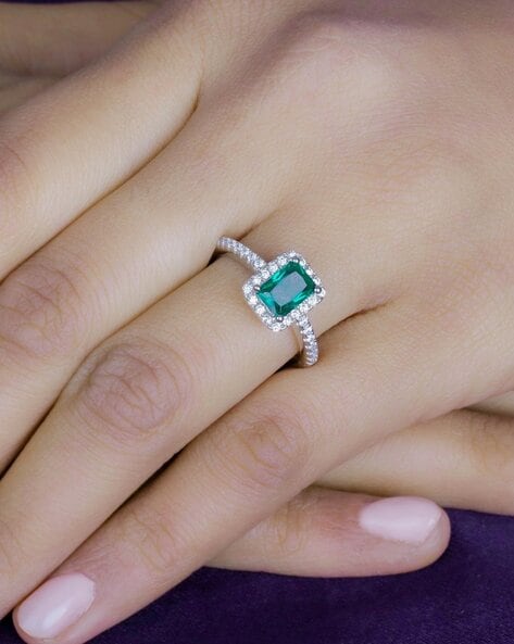 Buy Emerald Engagement Ring for Her, Birthstone Ring, 2.0CT Oval Emerald  Wedding Ring, Women's Emerald Ring, Promise Ring, Green Gemstone Ring  Online in India - Etsy