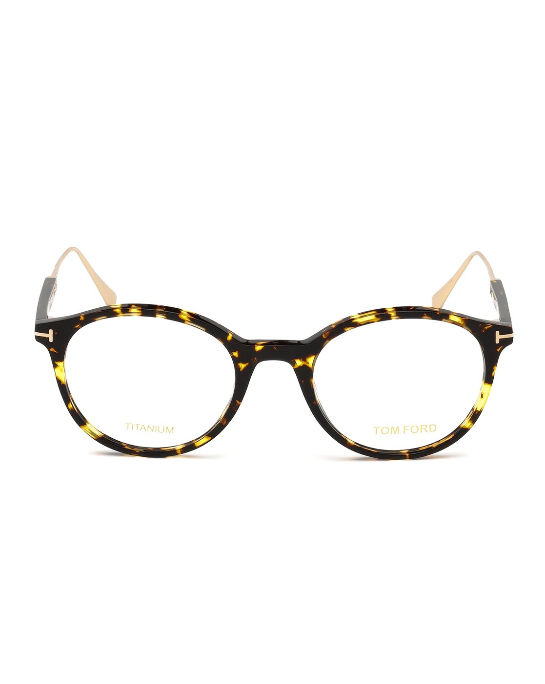 Buy Tom Ford FT5485 49 056 Full-Rim Round Frames | Brown Color Men | AJIO  LUXE