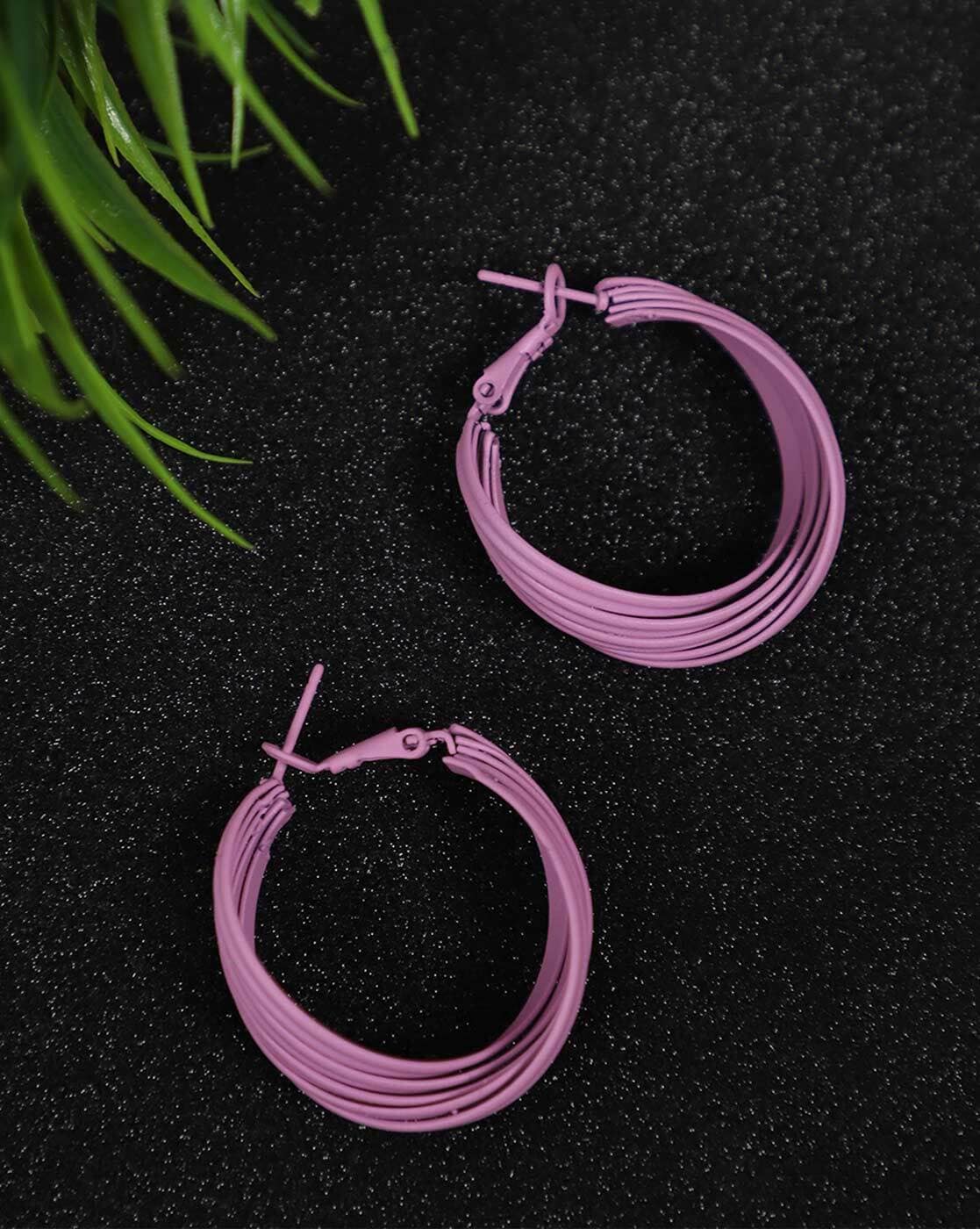 Flamingo Pink Hoop Earrings – So Fetch