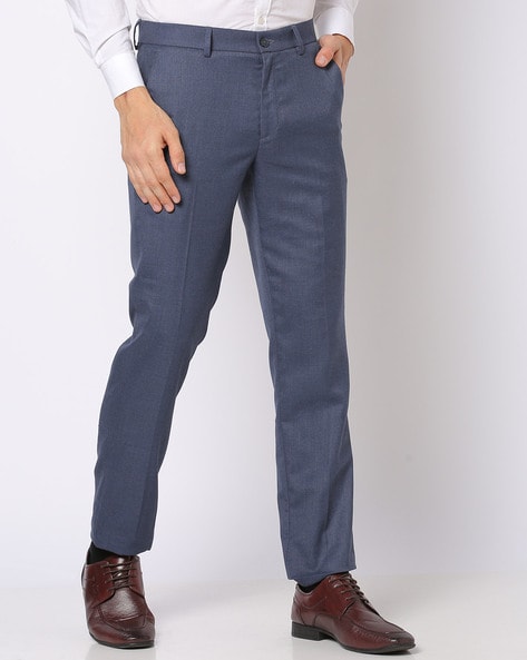 Buy Fiv5 Mens Slim Fit Trousers  Blue  Rare Rabbit