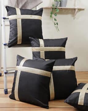 homely by romee Set of 5 Embellished Cushion Covers 16" x 16"-picture-6