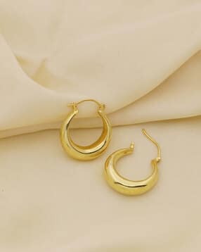 avior jewels Yellow Gold Hoop Earrings-picture-47