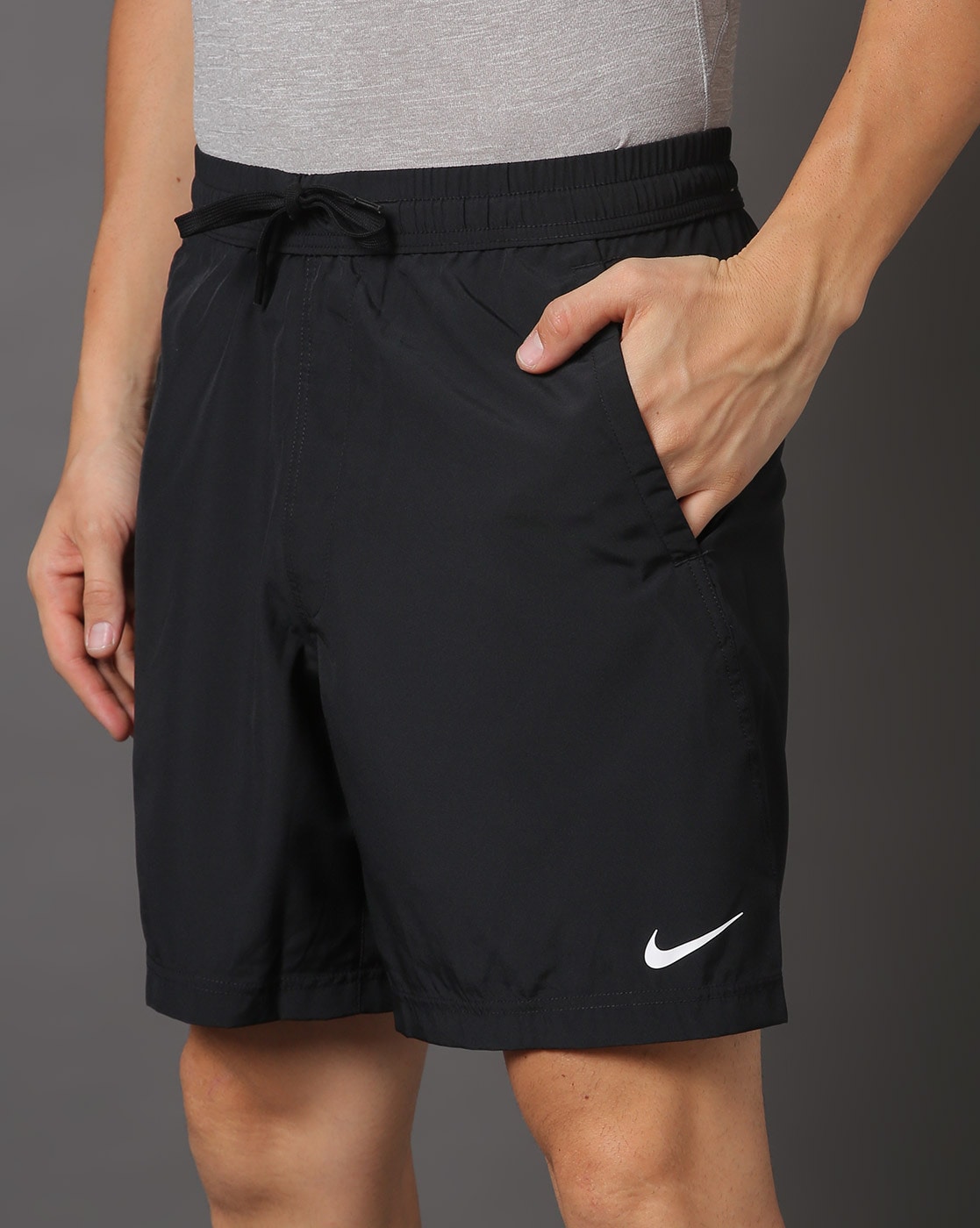 Nike black shorts with cheap white trim