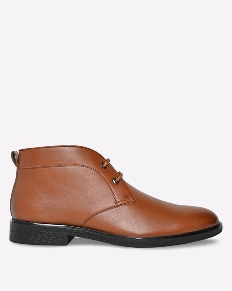 Carlton London Lace-Up Ankle-Length Boots