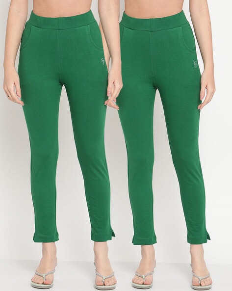 Buy Green Leggings for Women by TAG 7 Online