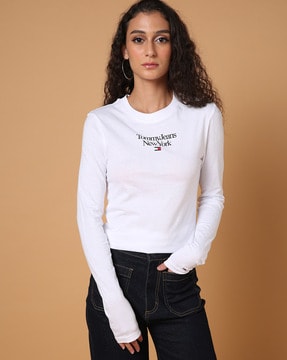 Buy White Tshirts for Women Online TOMMY by HILFIGER