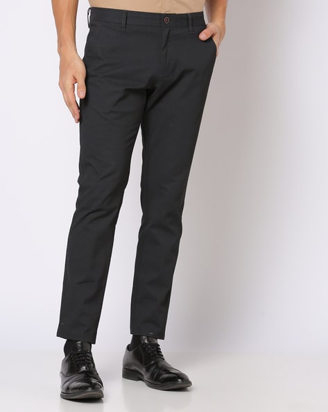 Yours Clothing DOUBLE BELTED TAPERED - Trousers - black - Zalando.de