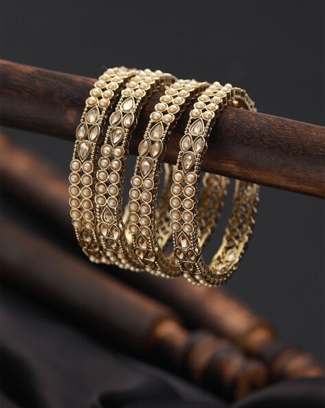 Kundan bangles online on sale shopping