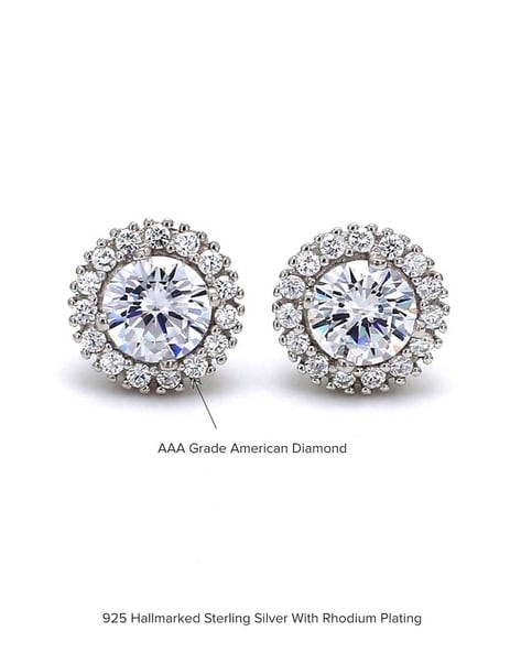 Halo Diamond Earrings | Diamond Heaven