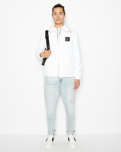 Armani exchange cheap jacket white