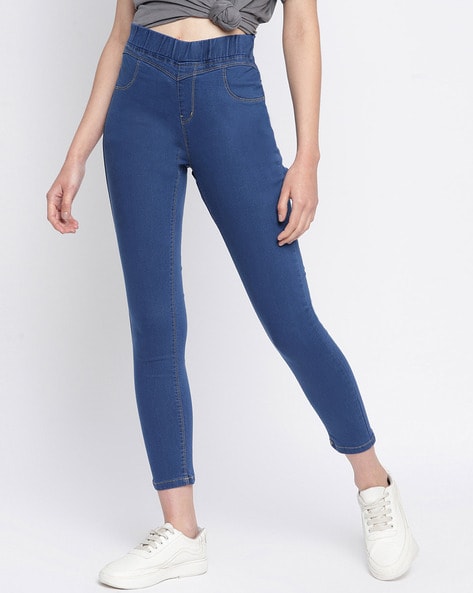 Skinny Fit Jeggings with Elasticated Waist