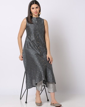 Vibrant Grey Printed Modal Silk Kurti With Matching Pants – Chandler  Fashions-cheohanoi.vn