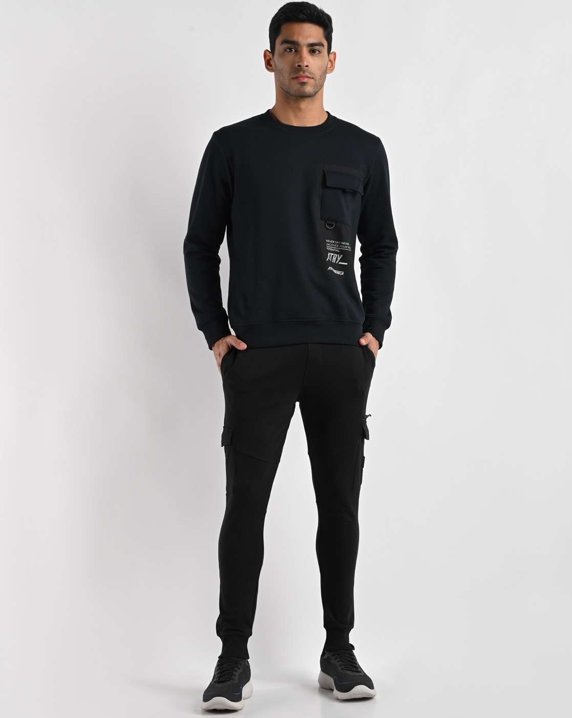 Buy Jet Black Track Pants for Men by ALTHEORY SPORT Online Ajio