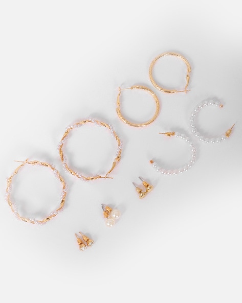 Moonstone Baby Hoop Earrings {Gold or Silver} – Malabella Jewels