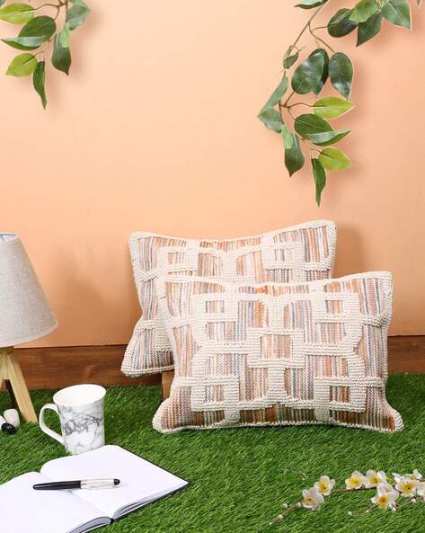 Cream wool cushions cheap