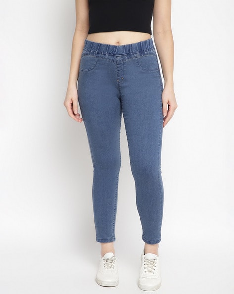 Skinny Fit Jeggings with Elasticated Waist