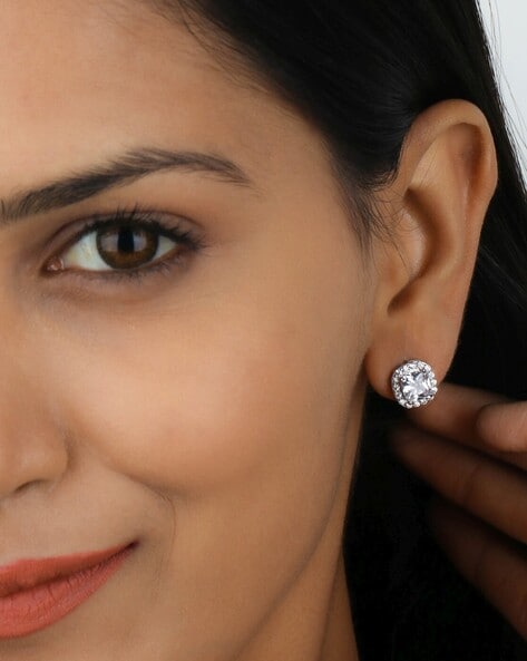 Buy Cushion Cut Diamond Halo Earrings