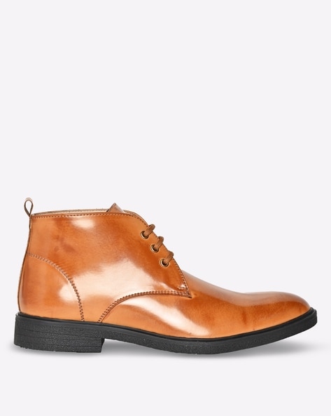 Carlton London Lace-Up Ankle-Length Chukka Boots