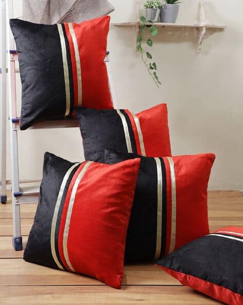 Set of Striped Cushion Covers 16