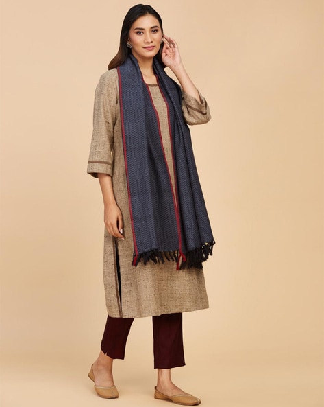 Woven Stole with Tassels Price in India