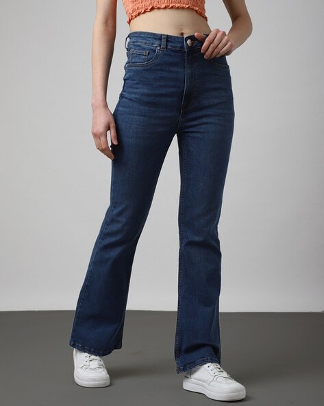 SHEIN USA | Flare leg jeans, Women denim jeans, Women jeans
