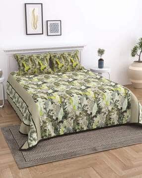 Printed King Size Bedsheet with Pillow Covers-image-37