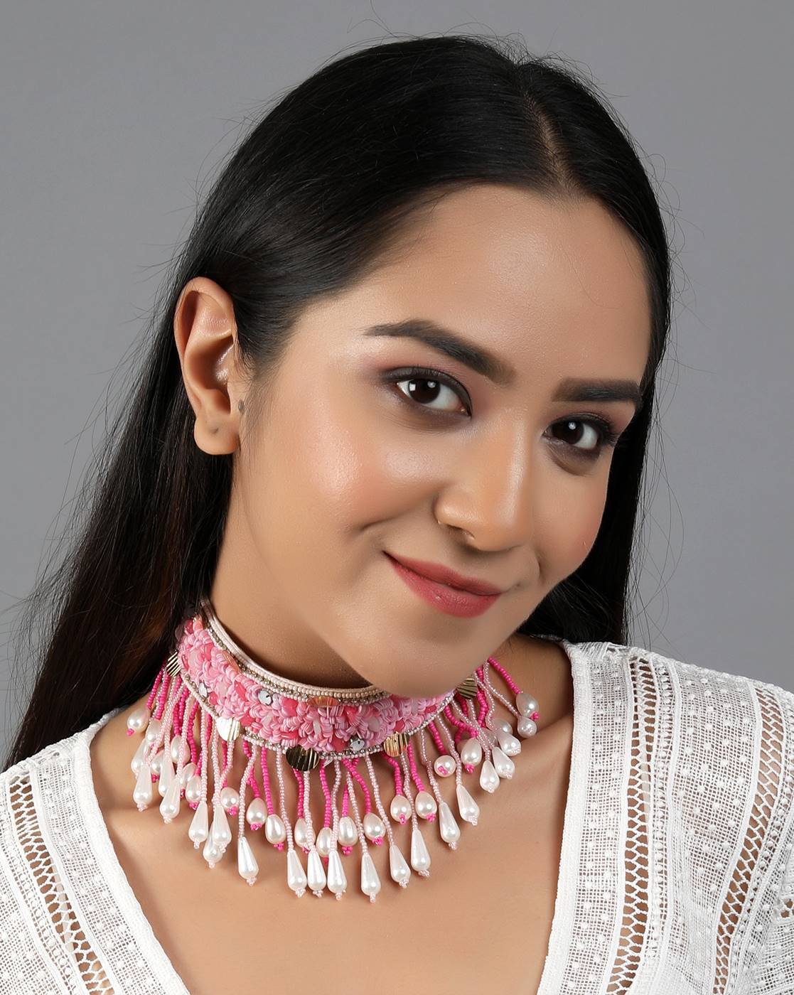 Buy Pink FashionJewellerySets for Women by Shining Diva Online | Ajio.com