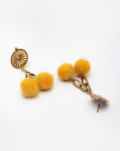 Pom Pom earrings | Oikos Handmade