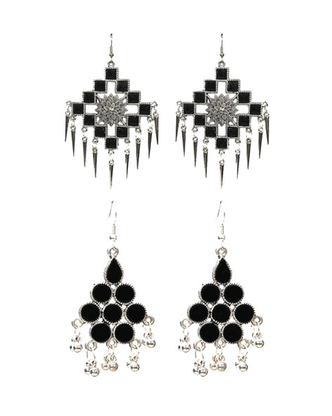 Black Diamond Dangle Earrings  Jewelry Designs