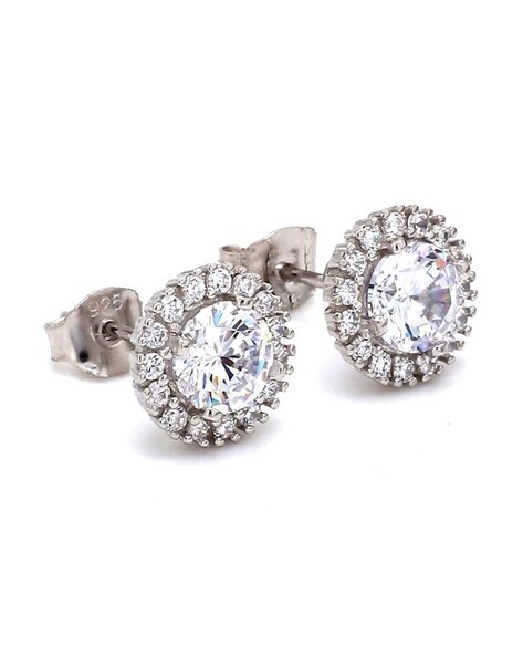 Round Lab Diamond Stud for Mens | Ouros Jewels