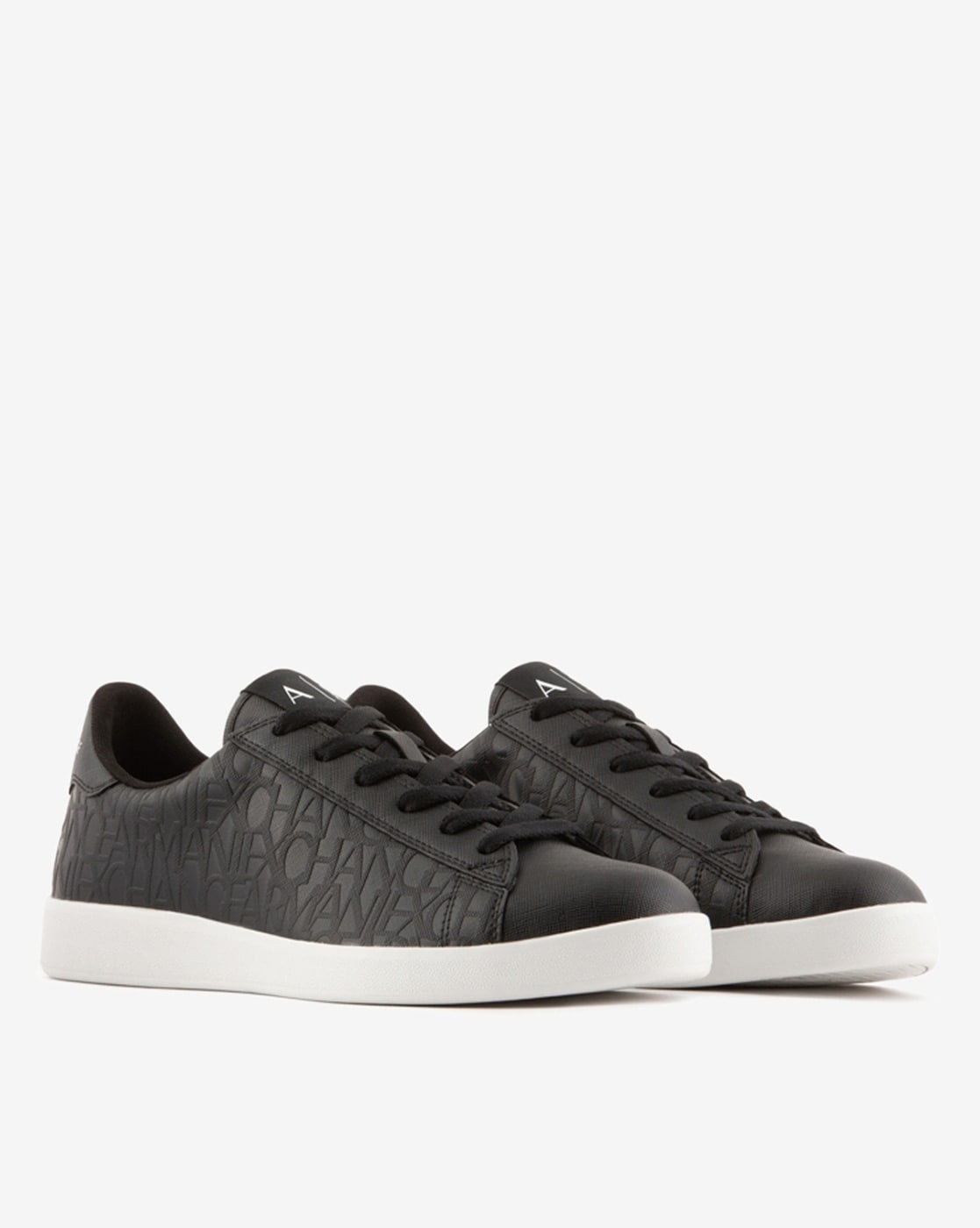 Black Low Top Leather Sneaker for Men | The Royale Peacock