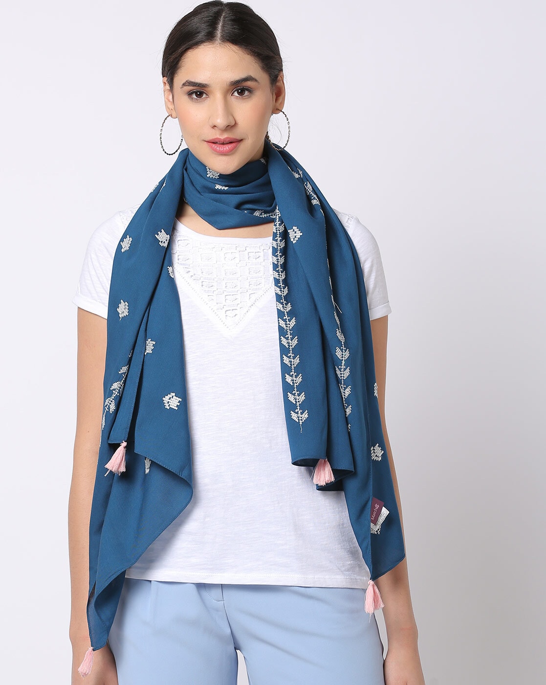 Blue on sale scarf womens