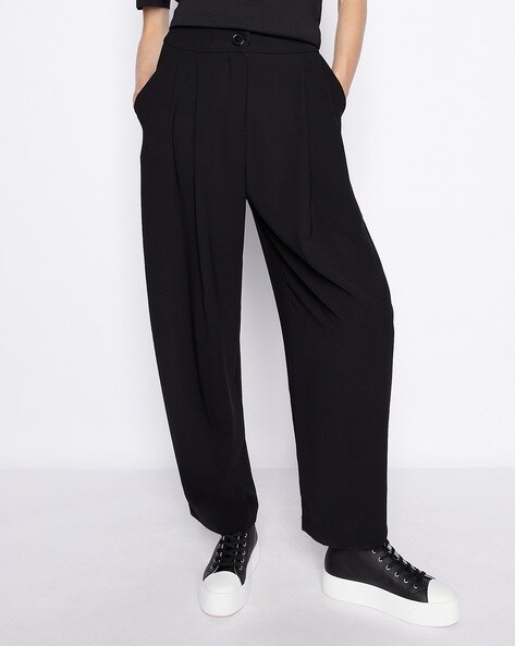 Buy Black Trousers & Pants for Women by ARMANI EXCHANGE Online