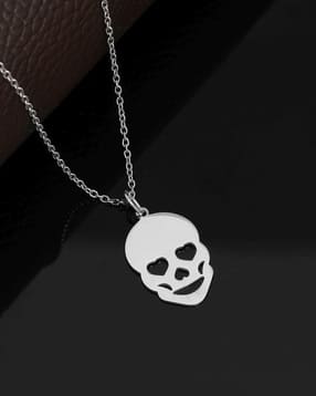 giva 925 Sterling Silver Love Skull Pendant with Chain-picture-16