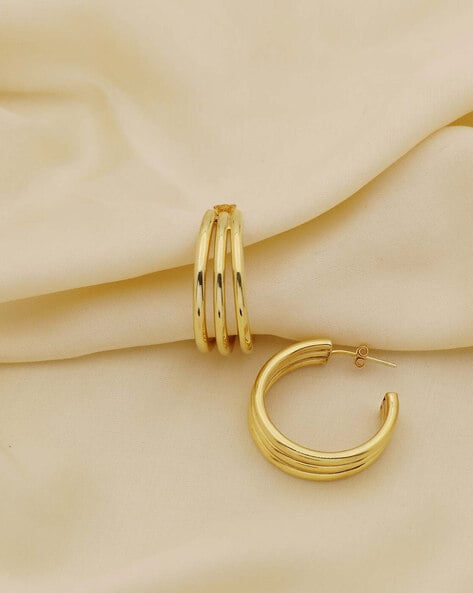 Baby Earrings in Gold -Gold Earrings for Kids -Small Hoop Earrings -22K Gold  -Indian Gold Jewelry -Buy Online