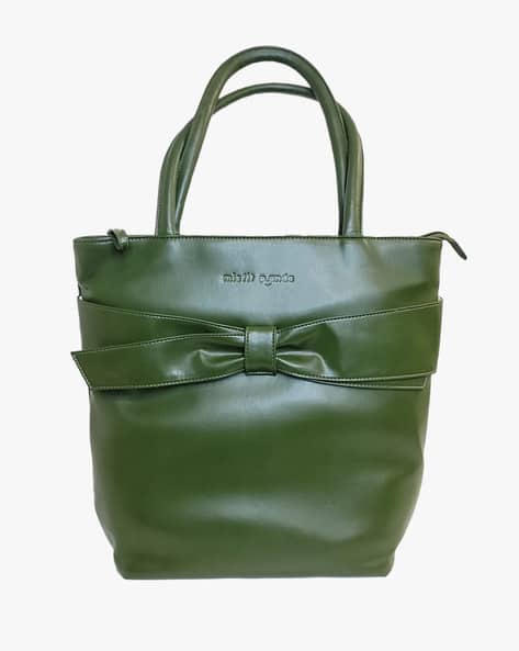Vegan Cactus Leather Beach Bow Tote