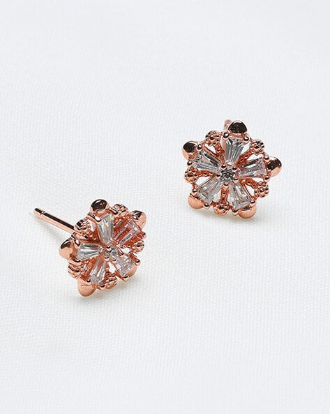 Pasquale Bruni Petit Garden 18k Rose Gold Pavé Diamond Medium Flower  Earrings - Jewelry | Manfredi