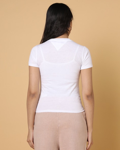   Essentials Women's Slim-Fit Short-Sleeve