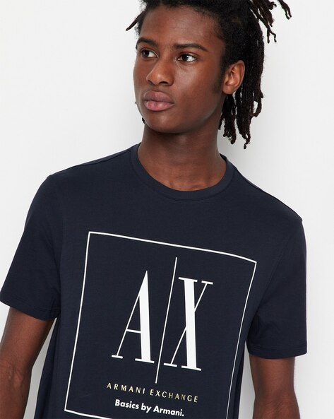 Buy Navy Blue Tshirts for Men by ARMANI EXCHANGE Online | Ajio.com